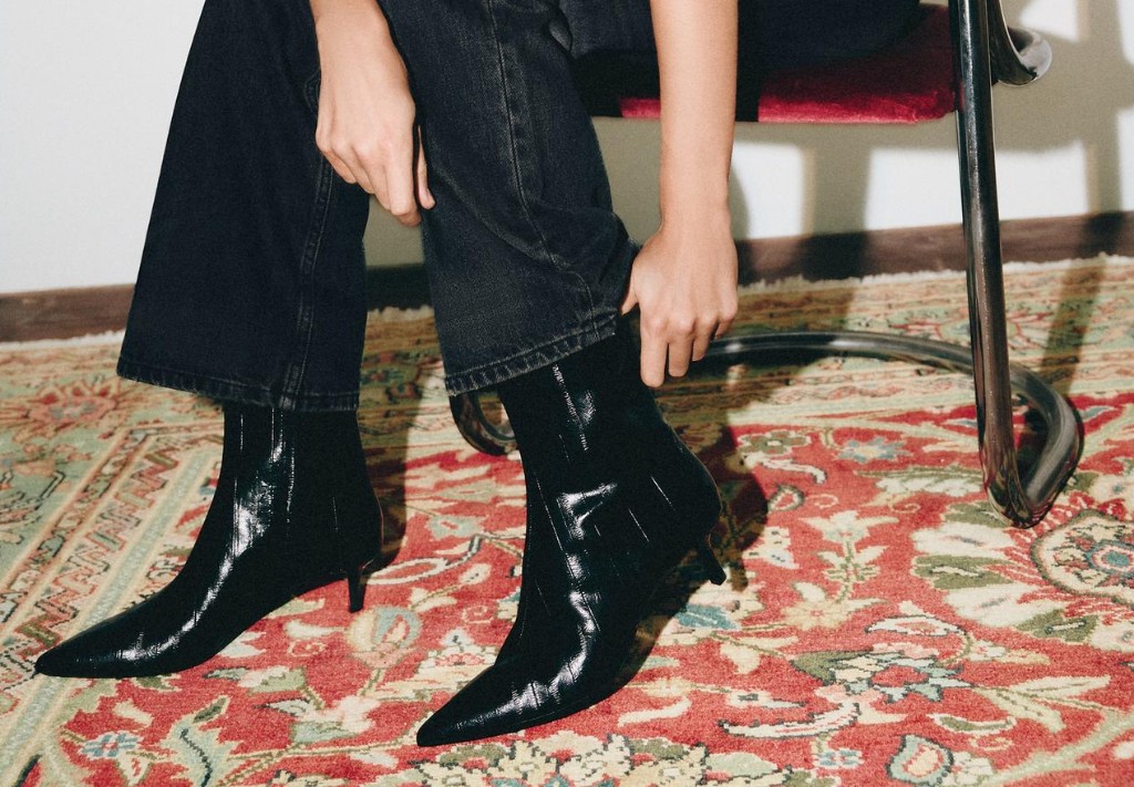 Shoes — patent boots editorial