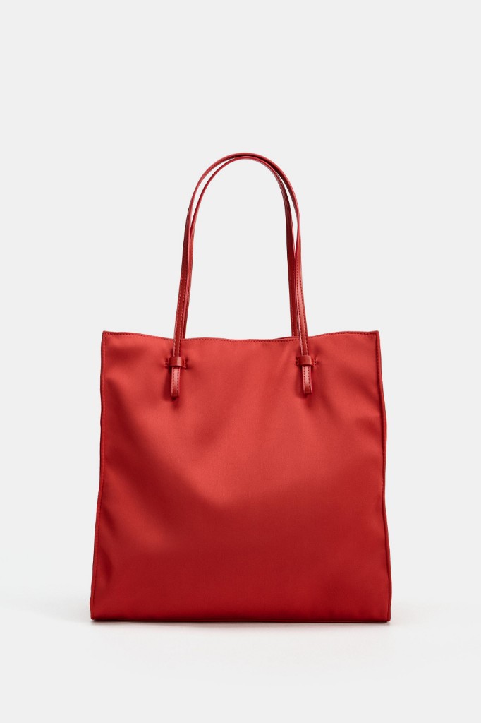 Red Nylon Tote