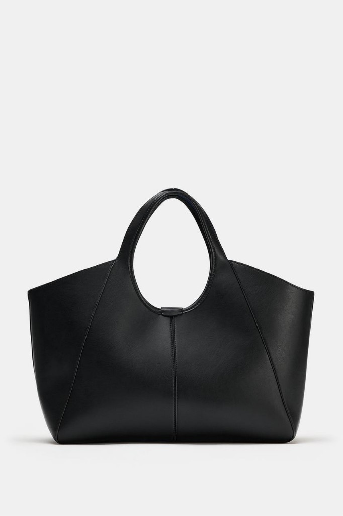 Structured Black Tote