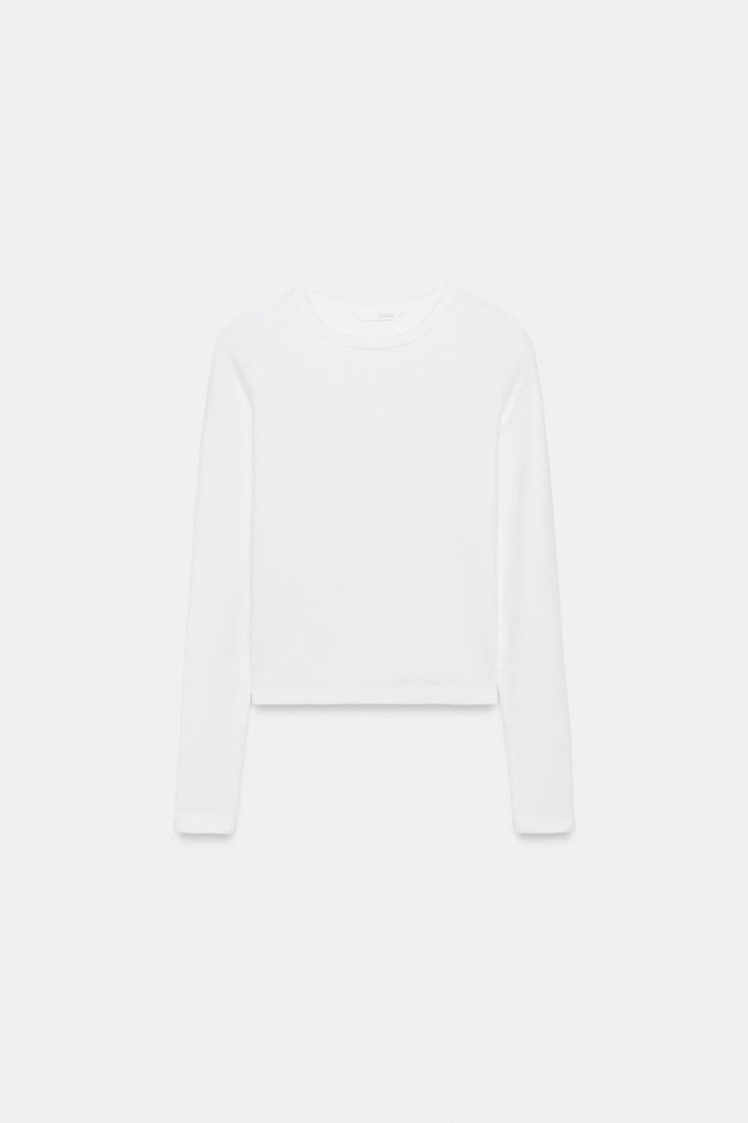 White Long Sleeve Tee
